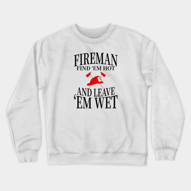 firefighter Crewneck Sweatshirt by SpaceImagination